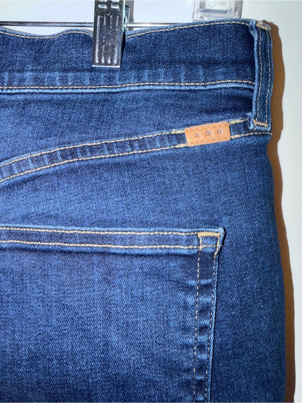 AYR The Stir Slim Straight Jeans High Rise Size 31S - Indigo Blue - Picture 5 of 11